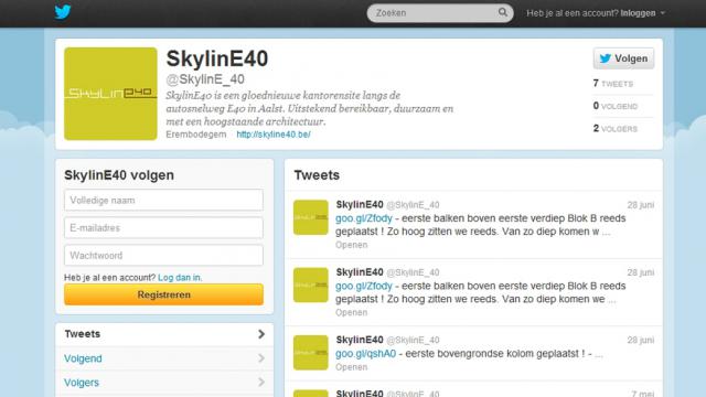 SkylinE40 – Social media